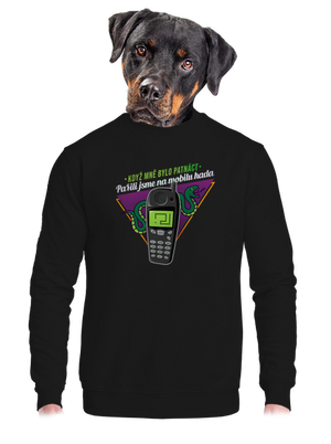 unisex mikina bez kapuce