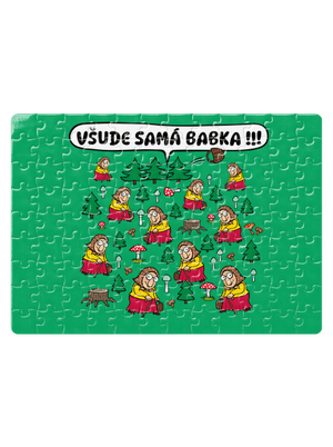 Všude samá babka puzzle White