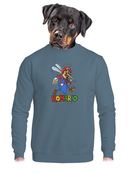 Komario unisex mikina bez kapuce Nordic Blue