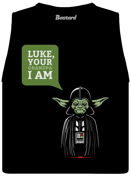 Mr. Yoda: Your grandpa I am dámské tílko volné Black