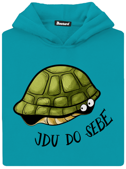 Jdu do sebe dětská mikina klokanka Hawaiian Blue