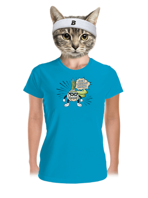 Antivirový hrdina dámské sportovní tričko Blue Atol