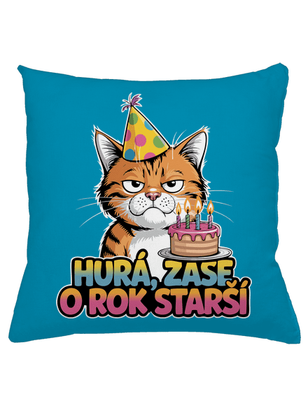 O rok starší polštář Blue Turquoise