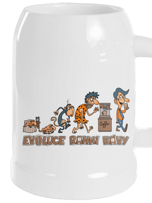 Evoluce ranní kávy půllitr White