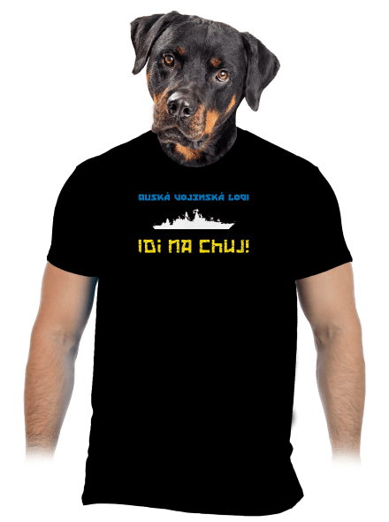 Ukrajina - Lodi idi na chuj pánské tričko Black