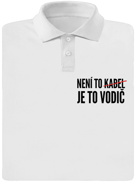 Je to vodič pánská polokošile White