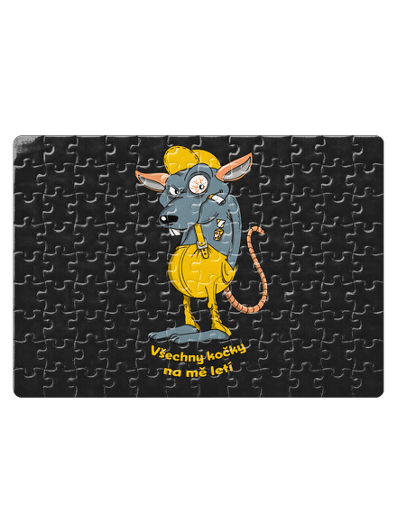 Myšák Casanova puzzle White
