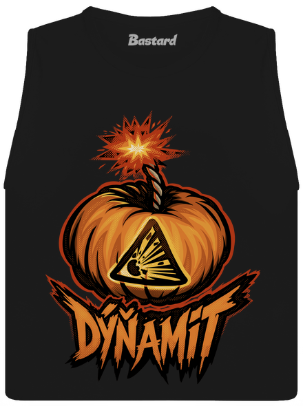 Dýňamit dámské tílko volné Black