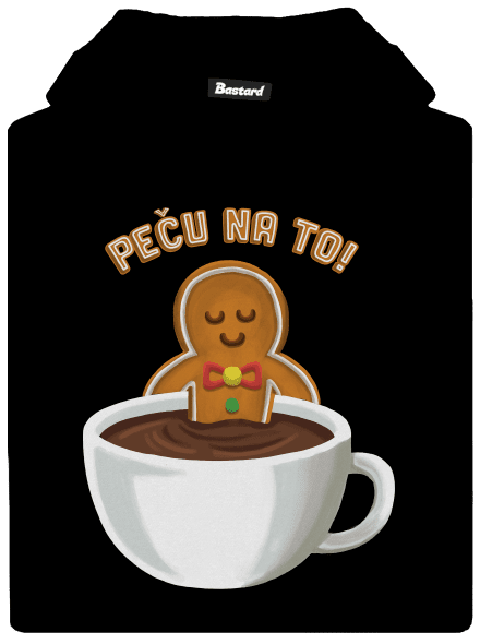 Peču na to! dětská mikina klokanka Black