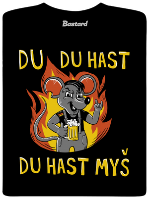 Du hast myš pánské dlouhý rukáv Black