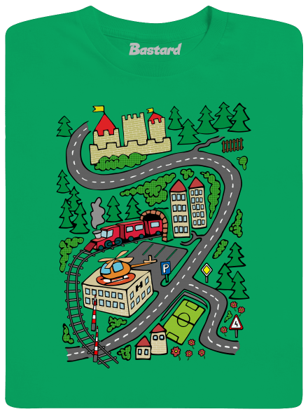 Silnice pánské tričko Kelly Green