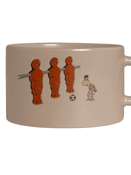 Fotbálek hrnek makronka Brown Macaron