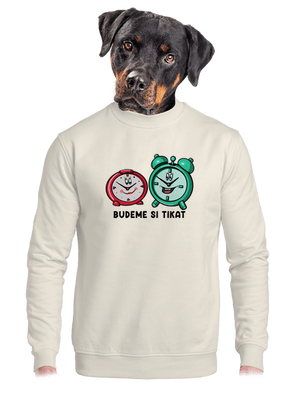 unisex mikina bez kapuce