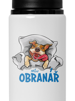 Můj obranář lahev na vodu White