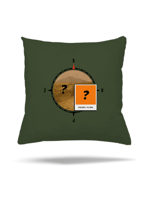 Zdoláno polštář Olive Green