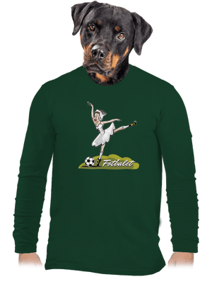 Fotbalet pánské dlouhý rukáv Bottle Green