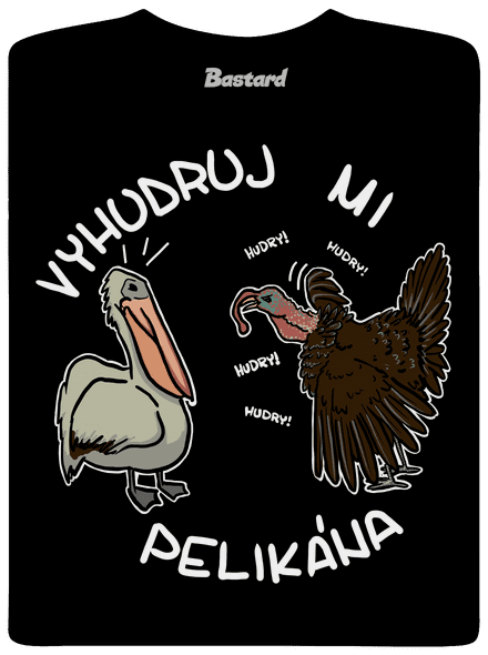 Vyhudruj mi pelikána pánské dlouhý rukáv Black