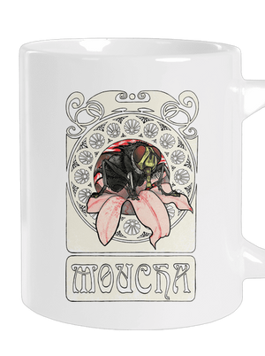 Moucha velký hrnek White