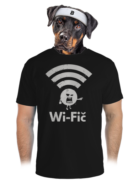 Wifič pánské sportovní tričko Black