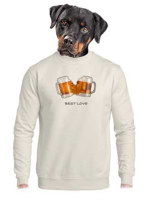 unisex mikina bez kapuce