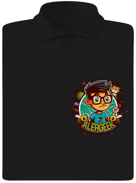 Alergeek pánská polokošile Black