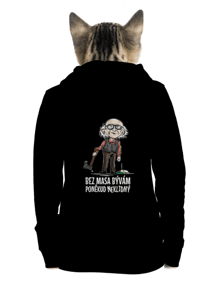 Neklidný bez masa dámská mikina na zip Black