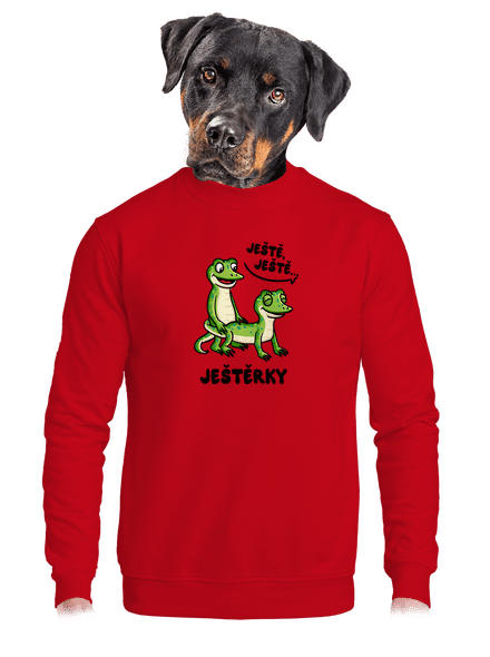 Ještě, ještě unisex mikina bez kapuce Red