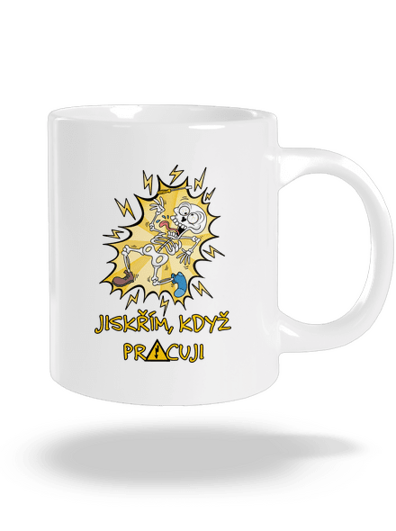 Jiskřím velký hrnek White