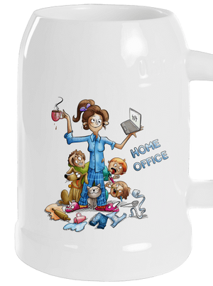 Maminčin home office půllitr White