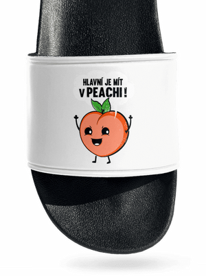 V peachi pantofle White