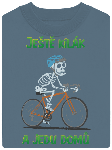 Ještě kilák unisex mikina bez kapuce Nordic Blue