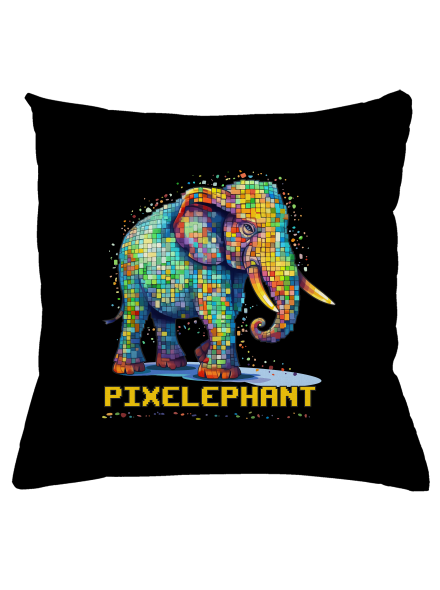 Pixelephant polštář Black