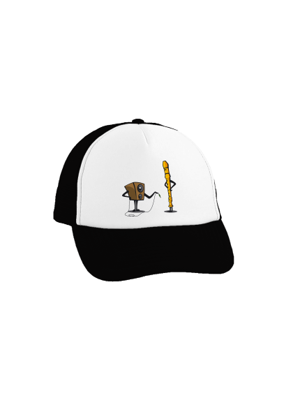Plug-in jack kšiltovka truckerka Black cap