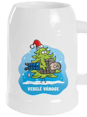 Veselé Vánoce půllitr White