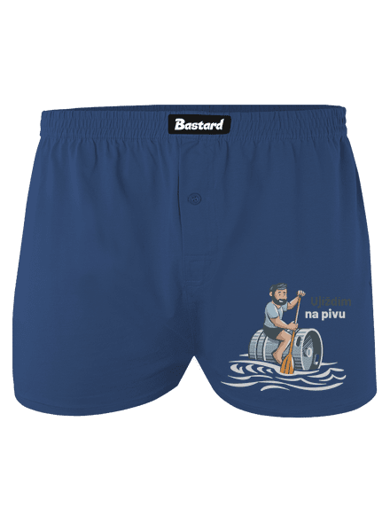 Ujíždím na pivu pánské trenky Blue