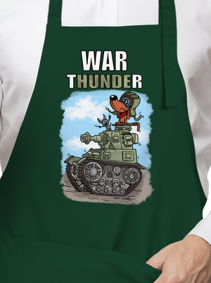 War Hunde zástěra Bottle Green