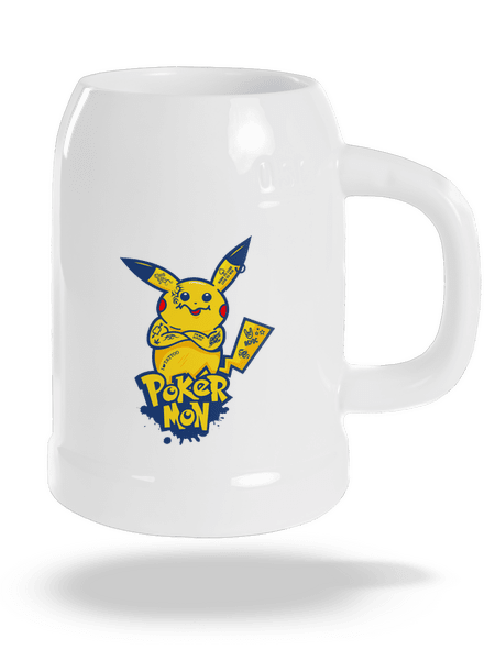 Pokérmon půllitr White