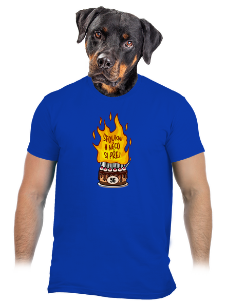 Sfoukni svíčky pánské tričko Royal Blue
