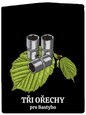 Tři ořechy pro... pánská mikina na zip Black