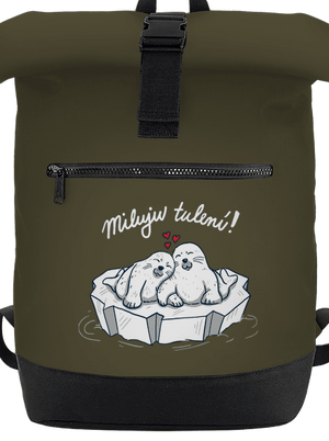 Miluju tulení batoh Military Green