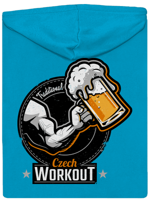 Czech Workout dámská mikina na zip Blue Atol