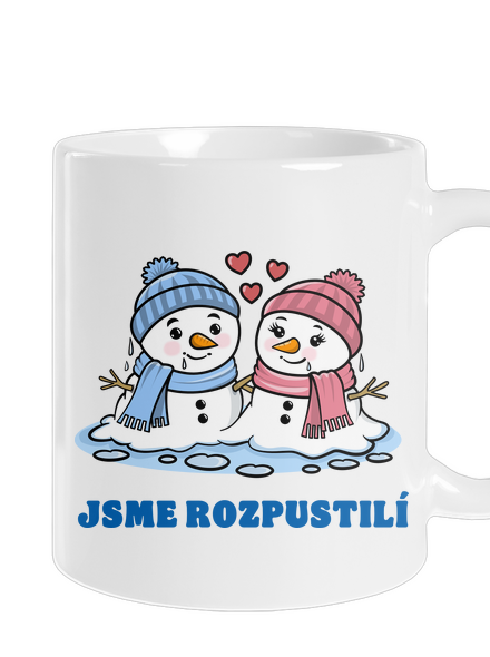 Rozpustilí sněhuláci klasický hrnek White