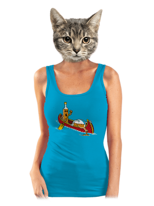 Rumáci dámské tílko klasické Blue Atol