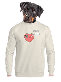 unisex mikina bez kapuce