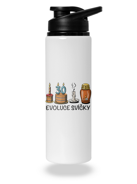 Evoluce svíčky lahev na vodu White