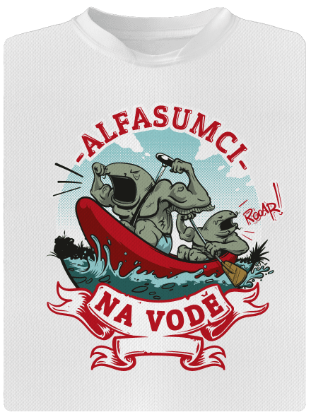 Alfasumci na vodě dětské sportovní tričko White