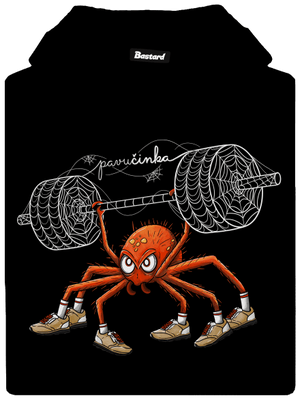 Pavučinka pánská mikina klokanka Black