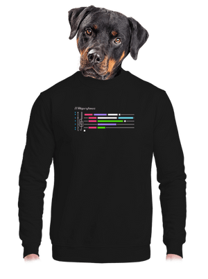 unisex mikina bez kapuce