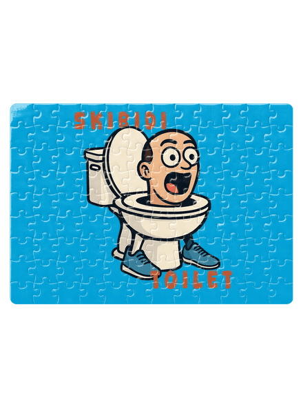 Skibidi Toilet puzzle White