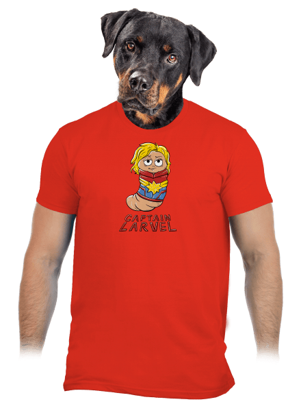 Captain Larvel pánské tričko Fiery Red
